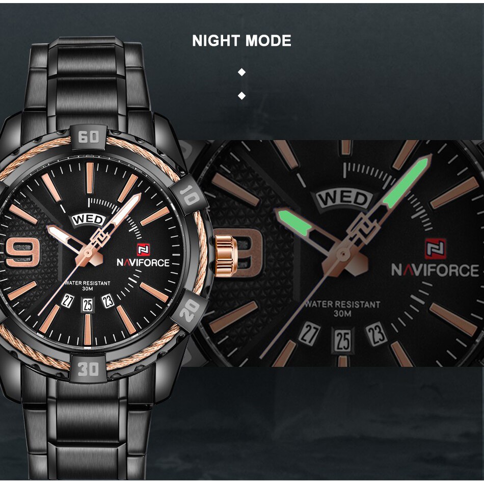 ภาพหน้าปกสินค้านาฬิกา Naviforce (นาวีฟอส) รุ่น NF9117 S เครื่องไทย ประกันศูนย์ 1 ปี นาฬิกาข้อมือผู้ชายแฟชั่น พร้อมกล่องแบรนด์ จากร้าน nookbase บน Shopee