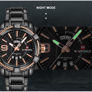 ภาพขนาดย่อของภาพหน้าปกสินค้านาฬิกา Naviforce (นาวีฟอส) รุ่น NF9117 S เครื่องไทย ประกันศูนย์ 1 ปี นาฬิกาข้อมือผู้ชายแฟชั่น พร้อมกล่องแบรนด์ จากร้าน nookbase บน Shopee