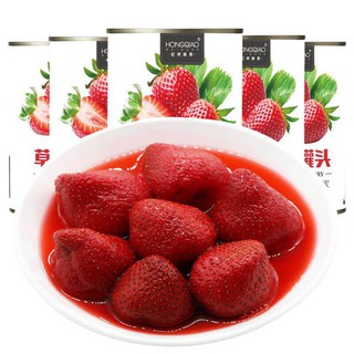 [ผลไม้] กระป๋อง สตรอเบอร์รี่ ในน้ำเชื่อม 425g 草莓罐头 strawberry canned