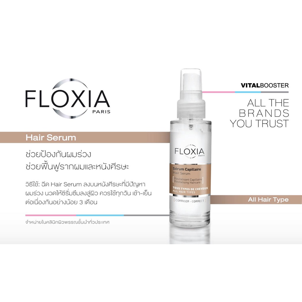 ส่งฟรีfloxia-hair-serum-50-ml-ผลิตภัณฑ์บำรุงหนังศรีษะและเส้นผม-แก้ปัญหาหลุดร่วงของเส้นผม-ผมขึ้นแน่น-รากผมแข็งแรง