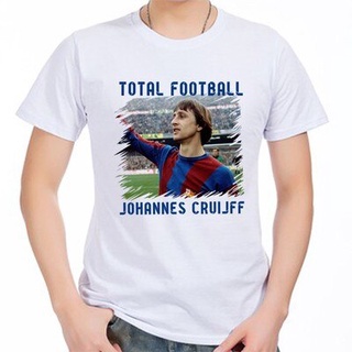 เสื้อคนอ้วนผญ - ผ้าฝ้าย 100% ผู้ชายพอดีสบายเสื้อยืดโจฮันเนสโยฮัน Cruijff Cruyff 2017 Ripal ตลกทีที่