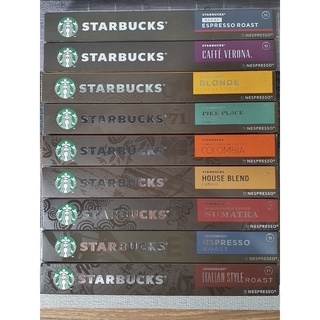 กาแฟแคปซูล สตาร์บัคส์ Starbucks 1 กล่องมี 10 แคปซูล มีทั้งหมด 9 รสชาติให้เลือก ของแท้ 100%