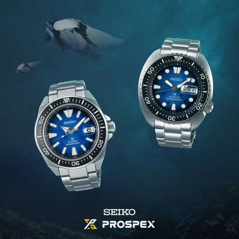ภาพหน้าปกสินค้าSeiko Prospex Diver 20m Samurai Save the Ocean Manta Ray SRPE33K1 จากร้าน watches4u789 บน Shopee
