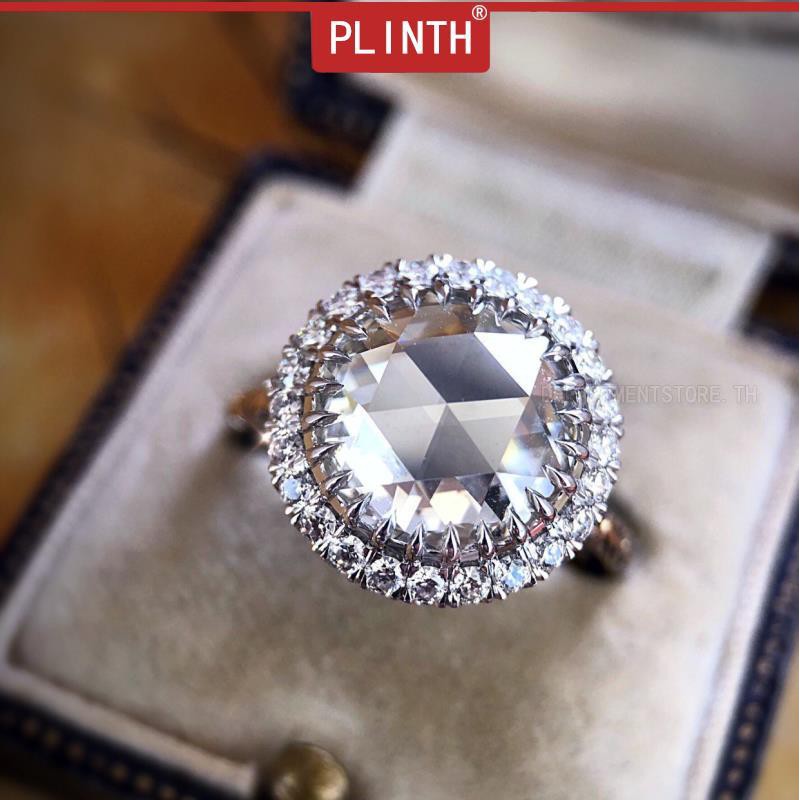 plinth-แหวนเงินแท้-925-กะรัตแฟลชเพชรหมั้นเพชรขนาดใหญ่สไตล์วินเทจ74