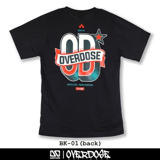 ภาพหน้าปกสินค้าOverdose T-shirt เสื้อยืดคอกลม สีดำ รหัส BK-01(โอเวอโดส) ที่เกี่ยวข้อง