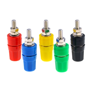 5 ชิ้น M4X36 Terminal 4 มม. Banana Jack Socket 20A High Current Post Banana ปลั๊กเชื่อมต่อ M4X36