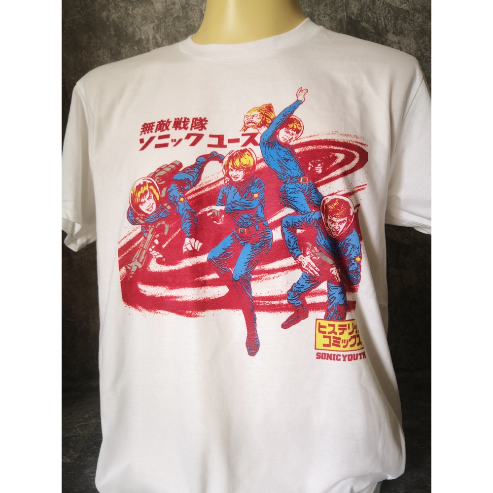 เสื้อยืดพิมพ์ลายเสื้อวงนำเข้า-kurt-cobain-sonic-youth-japan-tour-nirvana-grunge-retro-style-vintage-gildan-t-shirtรหัสเต