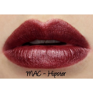 Beauty-Siam แท้ทั้งร้าน !! แบ่งขายลิปสติก MAC LIPSTICK สี HIPSTER ขนาด 0.25 G. แบ่งขายใส่กระปุก แถมแปรงทาลิปฟรี แท้100%