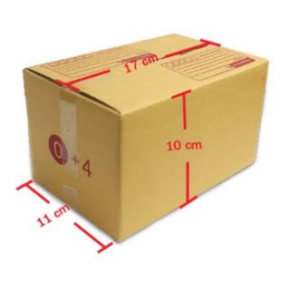 กล่องไปรษณีย์ 0+4 (11x17x10) กล่องพัสดุ