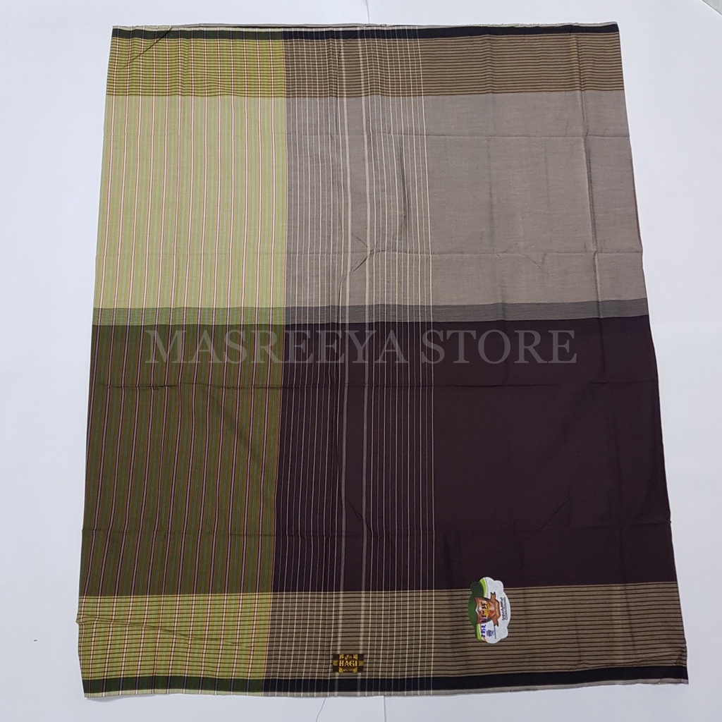 ภาพสินค้าผ้าโสร่งอินโดฯ ผู้ชาย "HAGI" เย็บสำเร็จ งานอินโดนีเซียแท้100% จากร้าน masreeyastore บน Shopee ภาพที่ 8