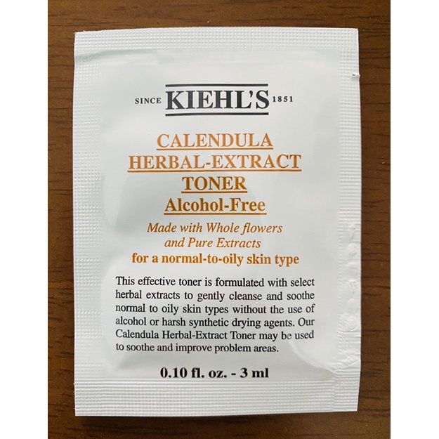 kiehl-s-calendula-herbal-extract-toner-3ml-โทนเนอร์ปรับสภาพผิว-สูตรปราศจากแอลกอฮอล์