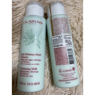 Clarins Cleansing Milk Alpine Herbs Moringa Anti-Pollution 200 mlสตบ.💯✅