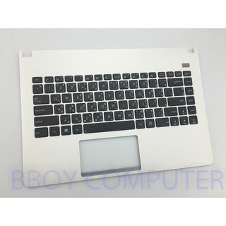 ASUS Keyboard คีย์บอร์ด ASUS X401 X401E X401U X401K X401A keyboard with palmrest top case สีขาว พร้อมบอดี้ ไทย-อังกฤษ