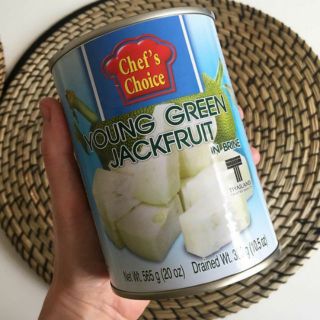 Young Green Jackfruit in Brine Chef's Choice : ขนุนอ่อนในน้ำเกลือ บรรจุกระป๋อง