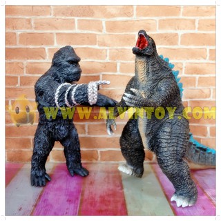 โมเดล คิงคอง Gorilla Kingkong Godzilla ก็อตซิลล่า ตัวใหญ่ ปรับท่าทางได้หลายแบบ ผลิตจากวัสดุ soft vinyl คุณภาพดี