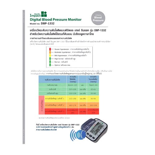 health-impact-digital-blood-pressure-monitor-dbp-1332-เครื่องวัดความดัน