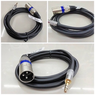 CABLE XLR ตัวผู้ เป็น 3.5mm สายสัญญานเสียง สายต่อลำโพง สายไมค์ แจ็ค3.5 เป็น XLR ปลั๊กตัวผู้ 3 ขา ยาว 1.8เมตร (MM,ผู้ผู้)