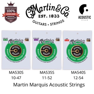 สายกีตาร์โปร่ง Martin Authentic Acoustic Marquis Silked Phosphor Bronze Strings