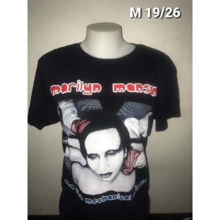 เสื้อ Marilyn Manson เท่ห์ๆ โดนๆ คัดเด็ดๆมาราคาถูกๆ ป้ายปั้มคอ ALFANI MADE IN PAKISTAN ตอกปี 2008 ลิขสิทธิ์แท้