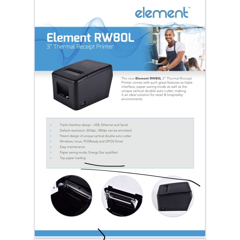 Printer Slip Element RW80L - รับประกัน 1 ปี | Shopee Thailand