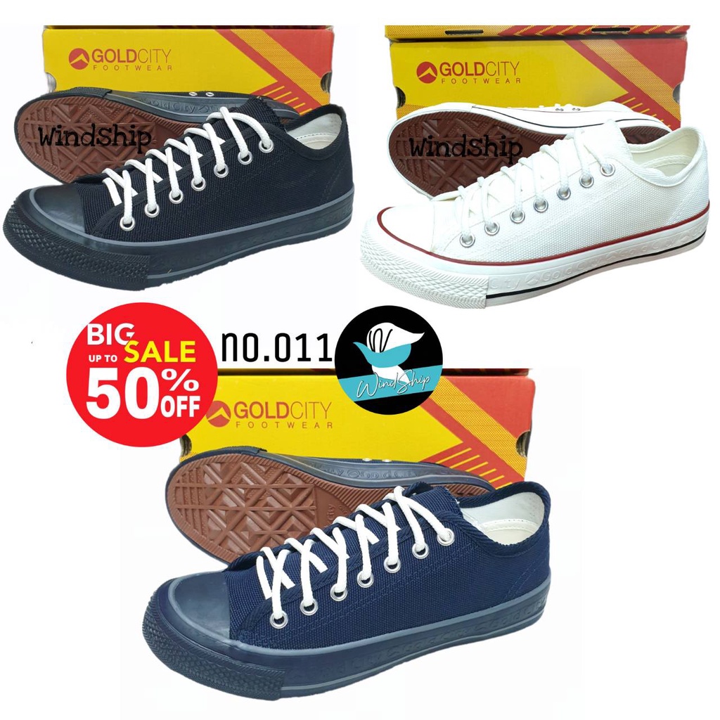 ภาพหน้าปกสินค้ารองเท้าผ้าใบ Goldcity Fast 011/Mashare 888 รองเท้าผ้าใบผูกเชือก ใส่ได้ชายหญิง จากร้าน windship บน Shopee