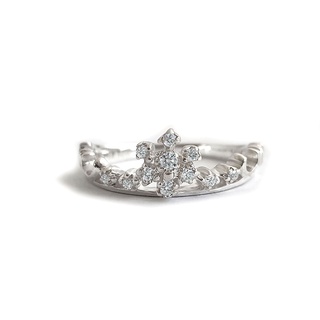 แหวนมงกุฎ-แหวนเจ้าหญิง-แหวนเพชร-แหวนเงินแท้-Princess-Diamond-CZ-Silver-Ring-Finejewelthai-R1395cz