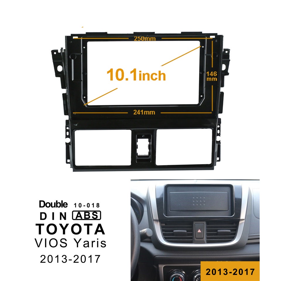 มีสินค้า-เครื่องเสียงติดรถยนต์-2-din-กรอบ-10-1-นิ้วสำหรับ-toyota-vios-yaris-2013-2014-2015-2016-2017