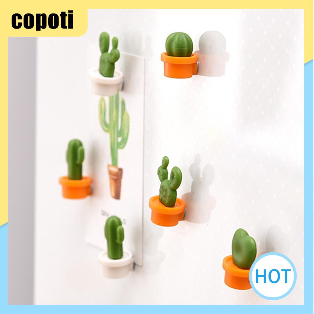 copoti-6pcs-mini-cartoon-cactus-magnet-fridge-sticker-magnetic-plant-potted-decor
