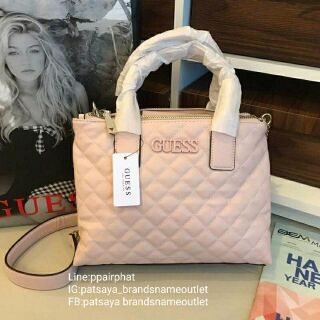 Guess Elliana Quilted-Look Handbagแท้💯outlet