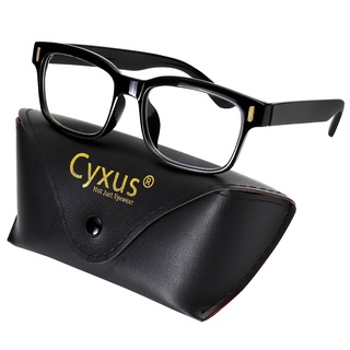 Cyxus แว่นตาคอมพิวเตอร์ ป้องกันแสงสีฟ้า ลดความตึงเครียด กรอบสี่เหลี่ยม สําหรับผู้ชาย และผู้หญิง -8084
