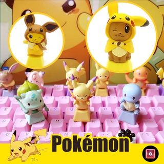 ภาพหน้าปกสินค้า【หมวกแป้นพิมพ์】Pikachu Pokémon Keycap ฝันสมบัติ ปุ่มแป้นพิมพ์เชิงกล การ์ตูนสีชมพูสแควร์ สาวแมวการ์ตูนน่ารัก on Mechanical Keyboard  ABS Keycap DIY Handiwork Cartoon Pink Cat Customized Creativity Special Ecs R4 OEM Keycaps Cute Girl Gift ที่เกี่ยวข้อง