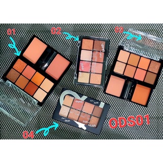 ODS01 ODBO FOR EYES FOR BLUSH โอดีบีโอ ฟอร์ อายส์ ฟอร์ บลัช พาเลทสำหรับดวงตาและใบหน้า ที่รวมอายแชโดว์ 8 เฉดสี