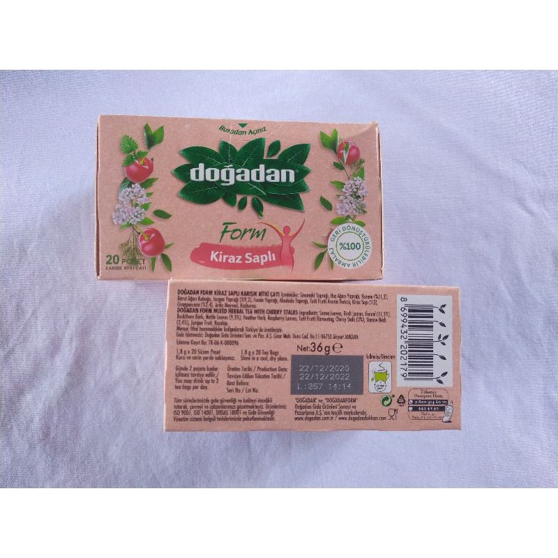 พร้อมส่ง-dogadan-cherry-tea-ชาตุรกี-รสเชอร์รี่-20-ซอง