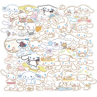 สติกเกอร์ PVC กันน้ํา ลายการ์ตูน Cinnamoroll น่ารัก 50 ชิ้น