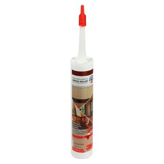 ACRYLIC SEALANT 3M 300ML BROWN อะคริลิกซีลแลนท์ 3M HIGH ELASTIC 300 มล. สีน้ำตาล วัสดุประสานและอุดรอยรั่ว เคมีภัณฑ์ก่อสร