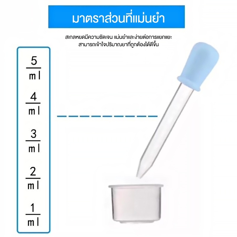 หลอดป้อนยาเด็ก-หลอดดรอปเปอร์-หลอดหยด-5ml-หลอดหยดน้ำหอม-หลอดหยดพลาสติก-หลอดหยดสี