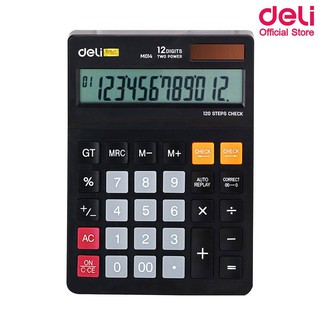 เครื่องคิดเลข Deli M01420 CALCULATOR 12-DIGIT เครื่องคิดเลขแบบตั้งโต๊ะ 12 หลัก อุปกรณ์สำนักงาน ที่คำนวณ