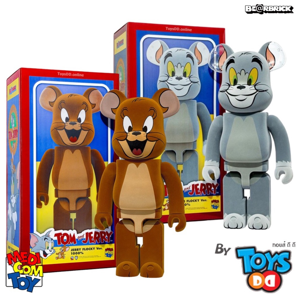 BE@RBRICK - BE@RBRICK トムとジェリー ベアブリック 1000% フロッキーver MEDICOM TOY - BE@RBRICK JERRY フロッキー Ver. 1000％（TOM