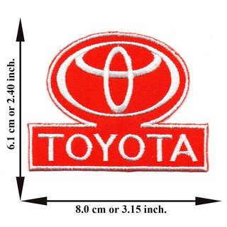 ตัดรีด ตัวรีดติดเสื้อ อาร์มปัก ติดเสื้อปัก ปักเสื้อ DIYลาย TOYOTA1