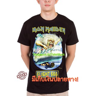 เสื้อยืดวินเทจเสื้อวง Iron Maiden เสื้อลาย ไอเอิร์นเมเดน ไอร่อน ร็อคในตำนาน ลายอมตะ เสื้อวินเทจ RCM1052S-5XL