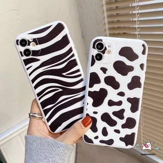 เคสโทรศัพท์ซิลิโคน TPU แบบนิ่ม ลายม้าลาย และวัว สําหรับ Realme 6 6s 6i 5 5s 5i 7 7i C12 C35 C31 C11 C15 C17 C3 C1 Narzo 20 Pro