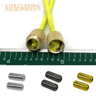 สินค้า XIEBFASHION Shoelace Buckle Lock Quick Tie Pair of metal capsule lazy shoelace buckles