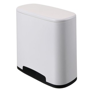 ถังขยะเหลี่ยมฝากด RU1730G 10 ลิตร สีเทา ถังขยะฝากดทรงเหลี่ยม รุ่น NEAT ดีไซน์ทรงแคบ ประหยัดพื้นที่ในการจัดวาง ด้านในมีถั