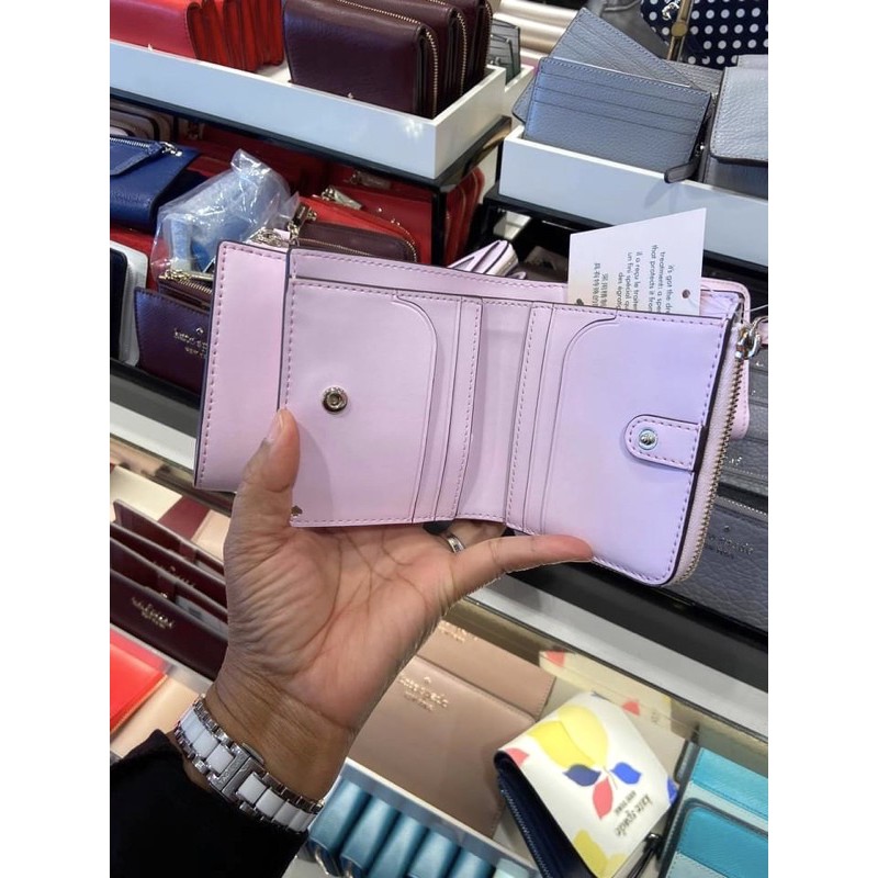 katespade-wlru6243-กระเป๋าสตาง-สีชมพูอ่อน-ของแท้