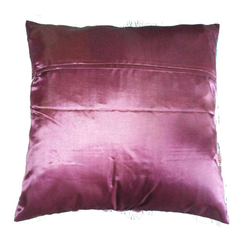 a37-thai-silk-pillow-covers-ปลอกหมอนอิง-ไหมไทยลายดอกกุหลาบ-16-16-นิ้ว-1-ใบ