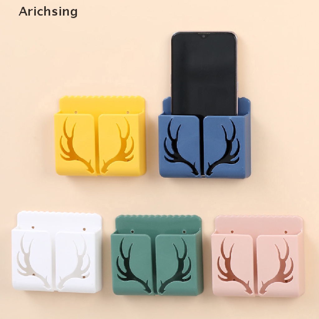 lt-arichsing-gt-กล่องเก็บโทรศัพท์มือถือ-แบบติดผนัง-ไม่ต้องเจาะ-สําหรับห้องนอน-ห้องครัว-ห้องน้ํา-ลดราคา