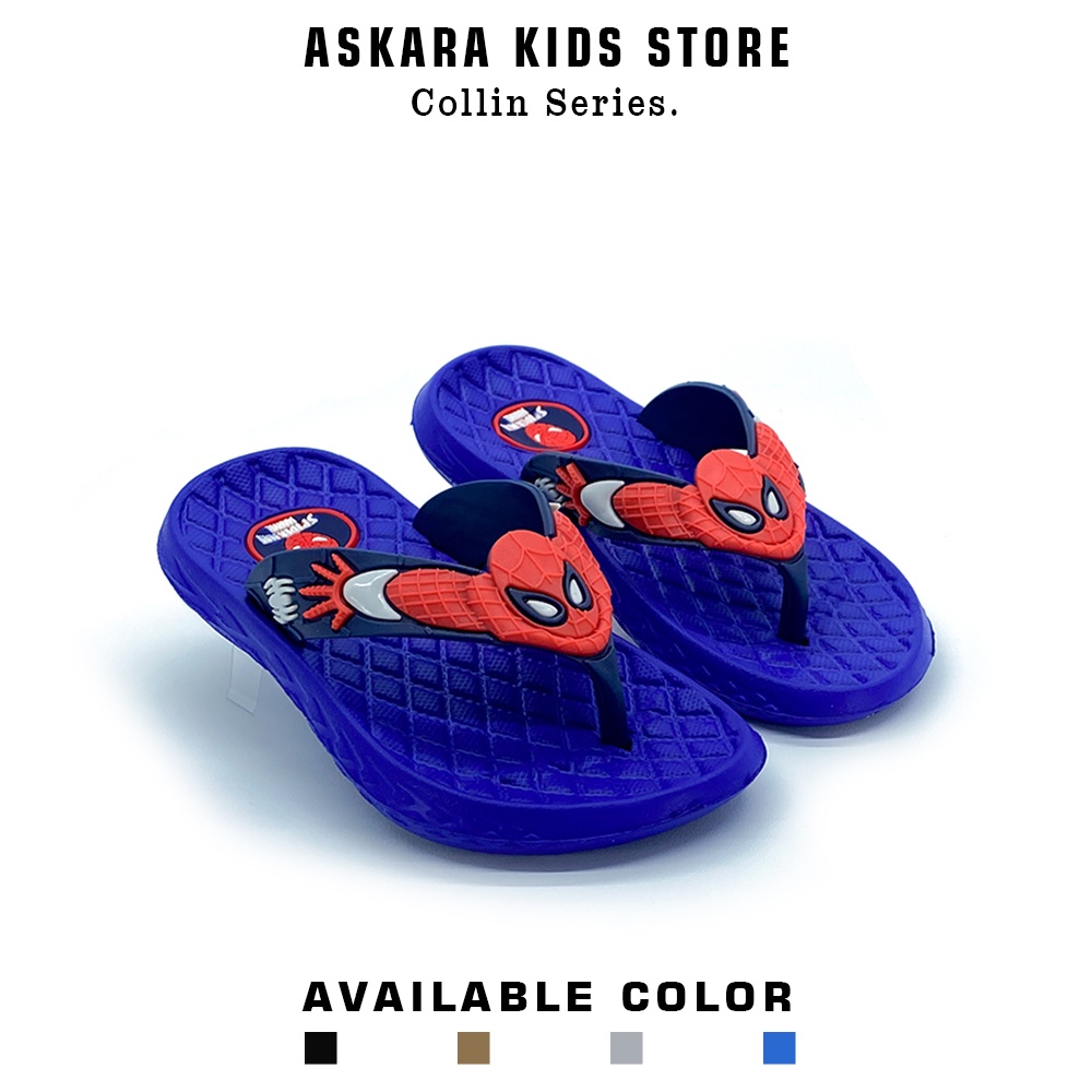 รองเท ้ าแตะ Aks Collin Flip Flops Cool Spider Boys | Shopee Thailand