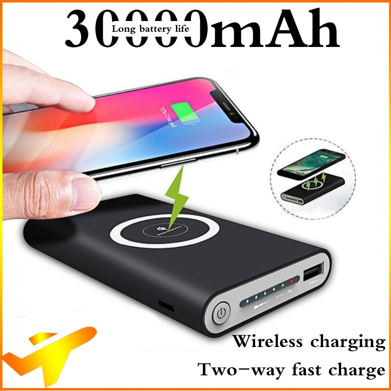 power-bank-30000mah-wireless-portable-charging-2-usb-phone-external-battery-charger-poverbank-for-iphone-and-android