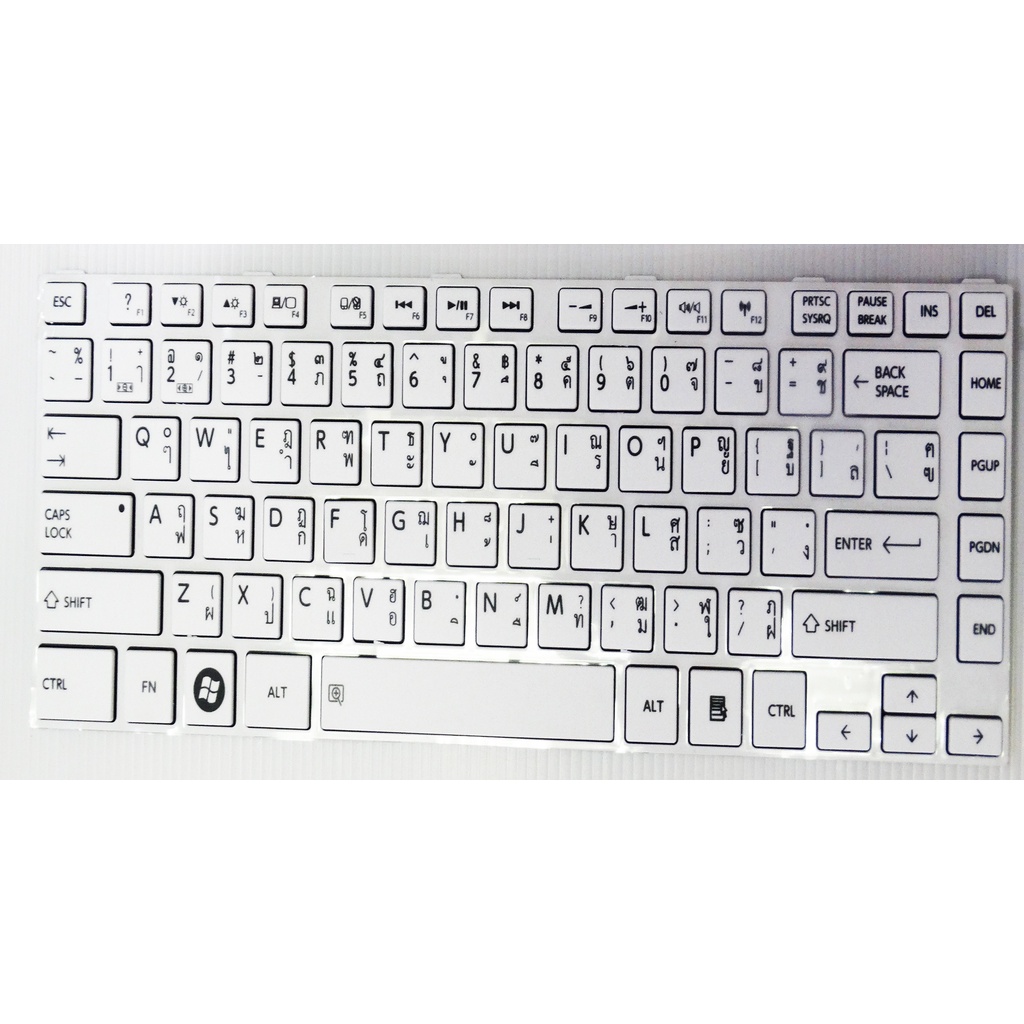 keyboard-toshiba-l40-a-สีขาว-ภาษาไทย-อังกฤษ