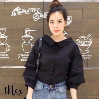 เสื้อเชิ้ต แขนย่น น่ารักมากมาย